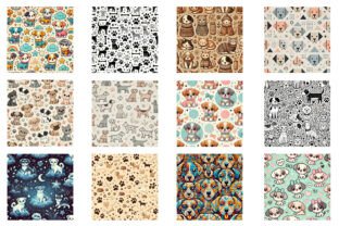 Seamless Cute Dog Pattern Papers Graphic by Wow Magic · Creative Fabrica