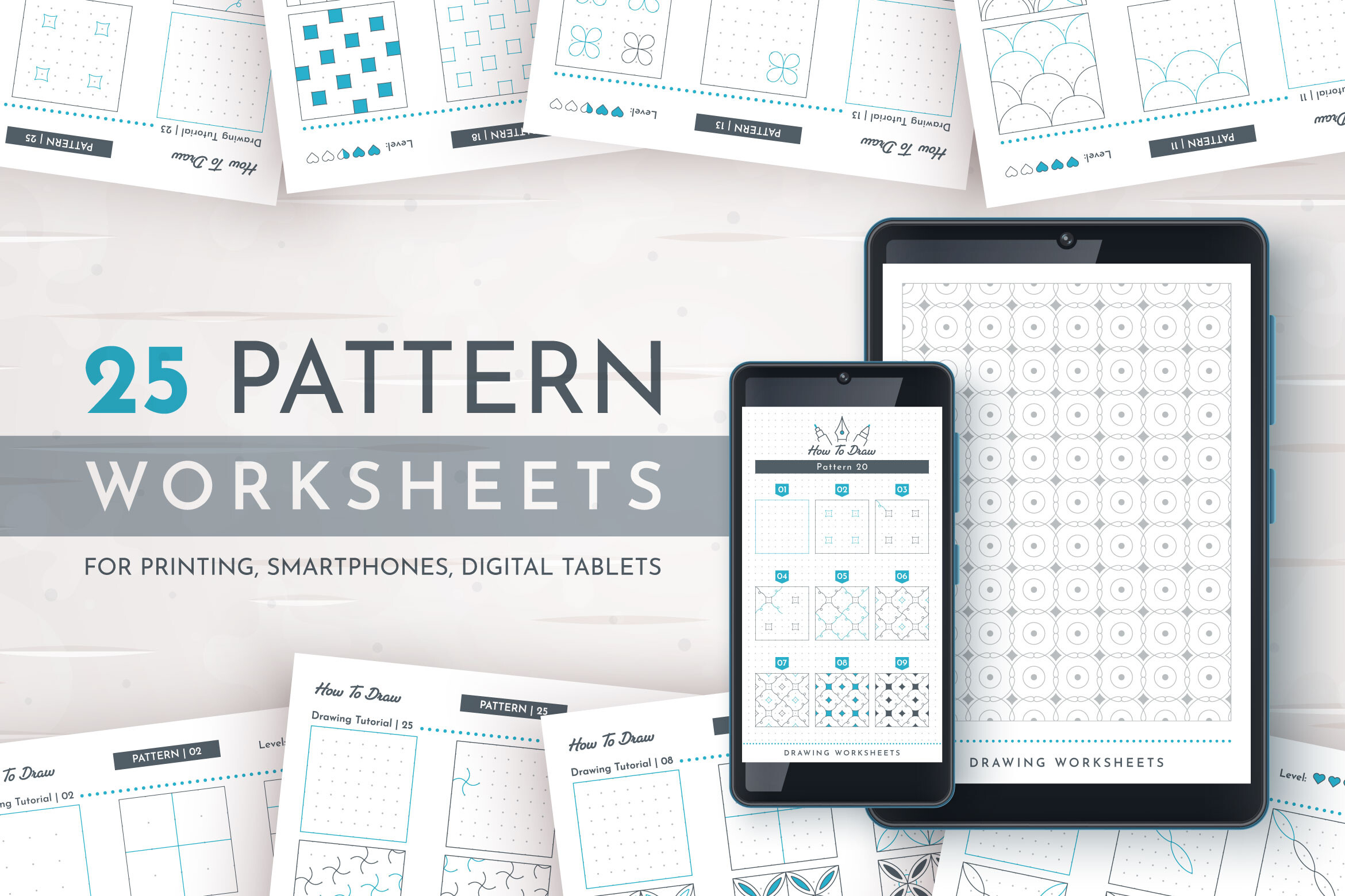 25 Pattern Drawing Worksheets