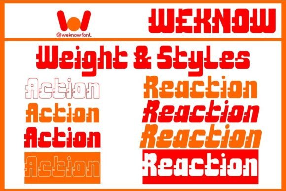 Action Reaction Font - Preview 5