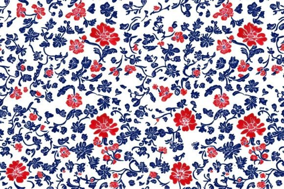 Beautiful Floral Pattern Seamless Grafica Motivi di Carta Di Sun Sublimation