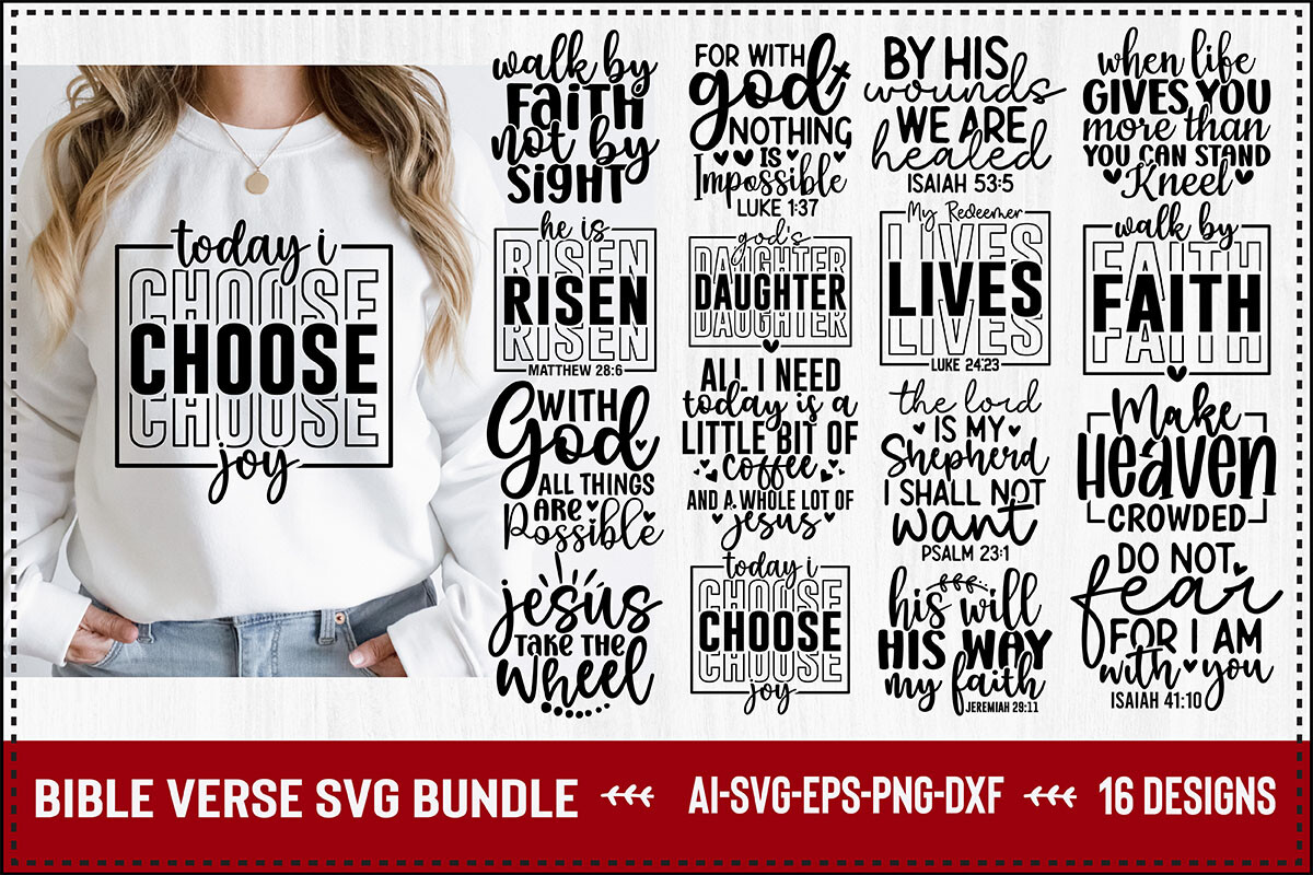 Bible Verse SVG Bundle Graphic by creativemim2001 · Creative Fabrica