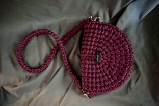 Crochet Pattern Half Moon Bag PDF Video Graphic by A.more.nushka ...