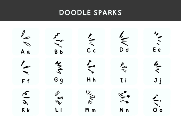 Doodle Sparks Font - Preview 3
