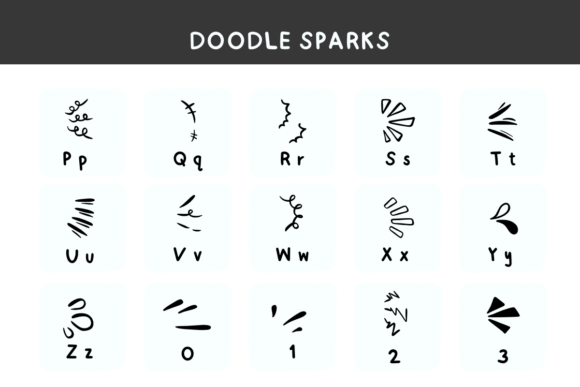 Doodle Sparks Font - Preview 4
