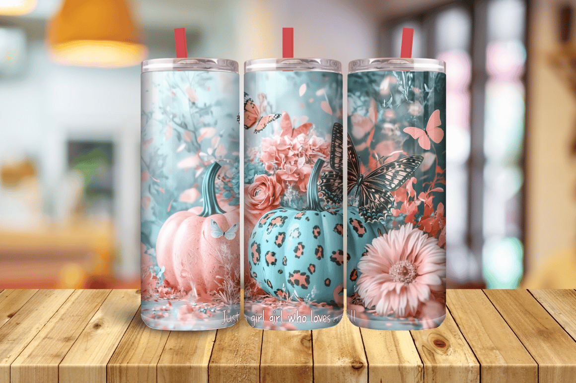 Fall Tumbler Wrap 20 Oz Skinny Graphic by Magic Creative · Creative Fabrica