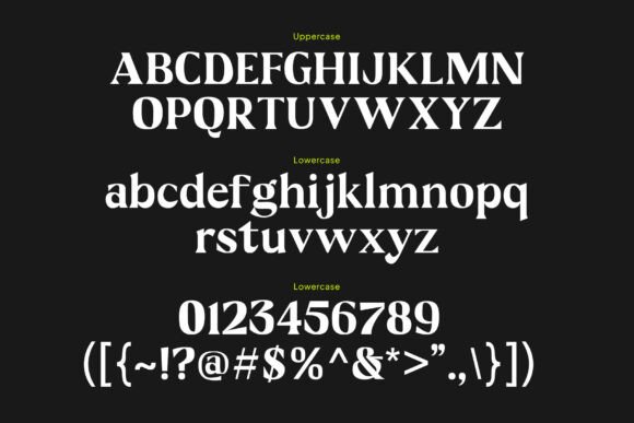 Flagtail Display Font PNG with transparent background - Preview 4