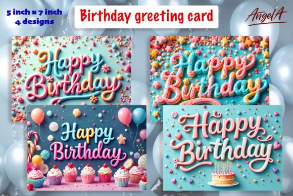 Horizontal Birthday Card Printable