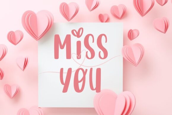 Lineheart Font PNG with transparent background - Preview 2