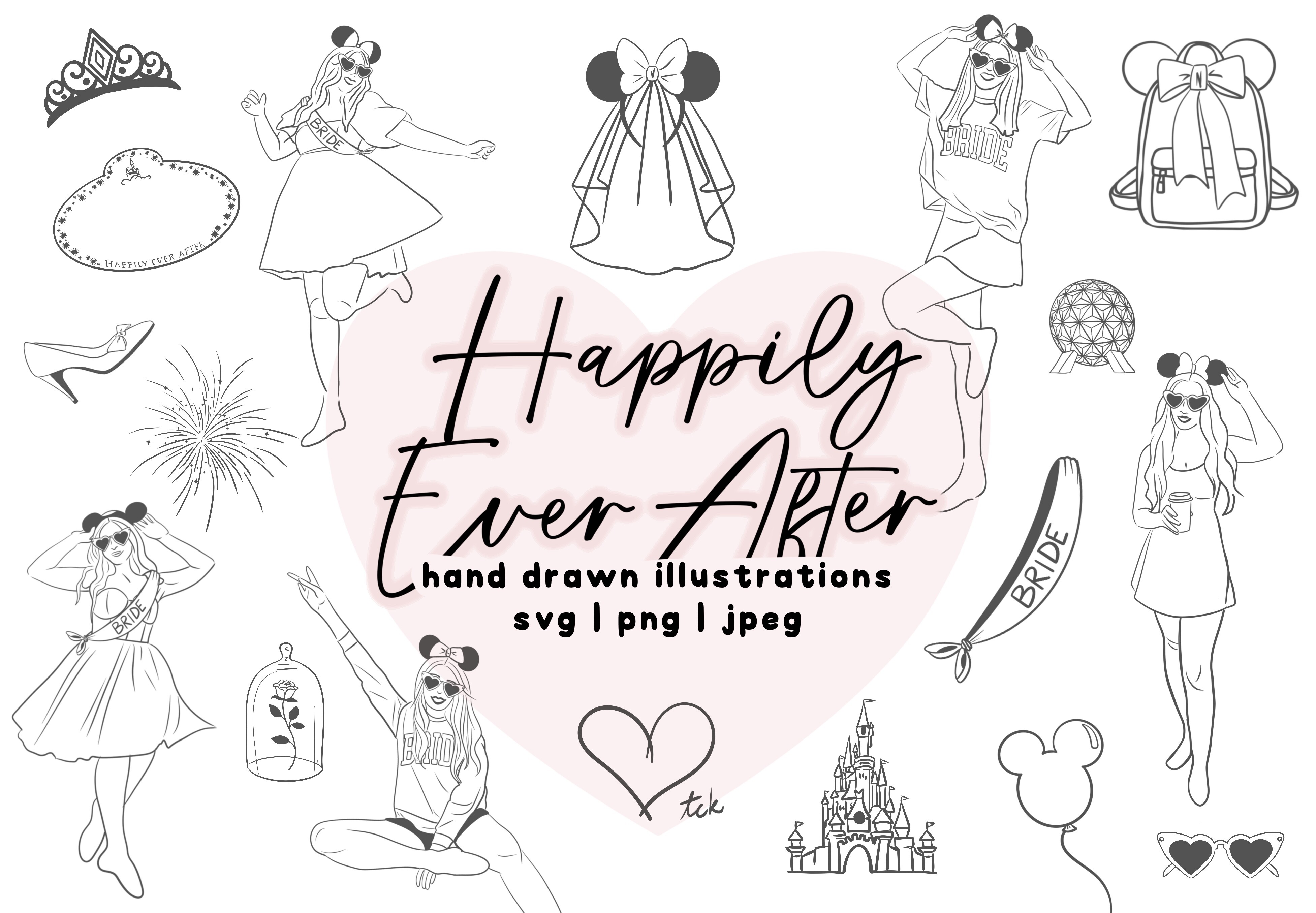 Magical Bachelorette Trip Doodle Invite