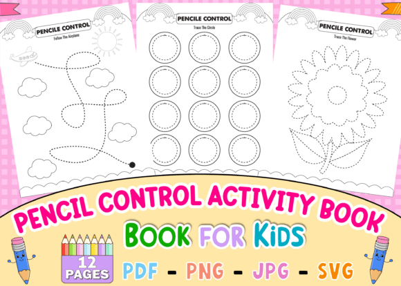 Pencil Control Activity Book for Prek