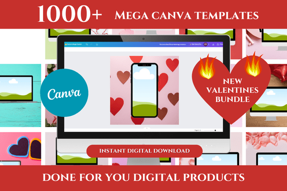 1000+ Mega Canva Templates Bundle