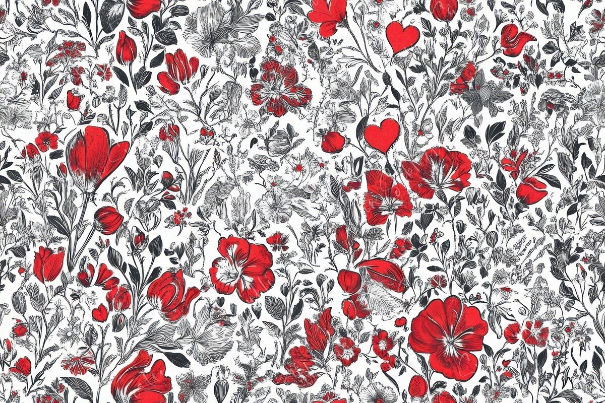 An Intricate Floral Design Seamless Graphic by Sun Sublimation ...