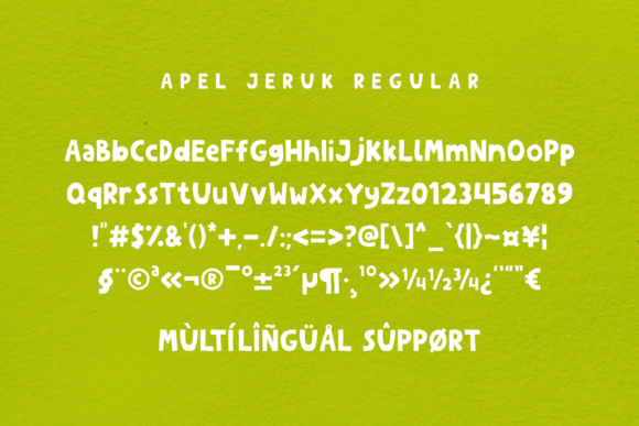 Apel Jeruk Font - Preview 1