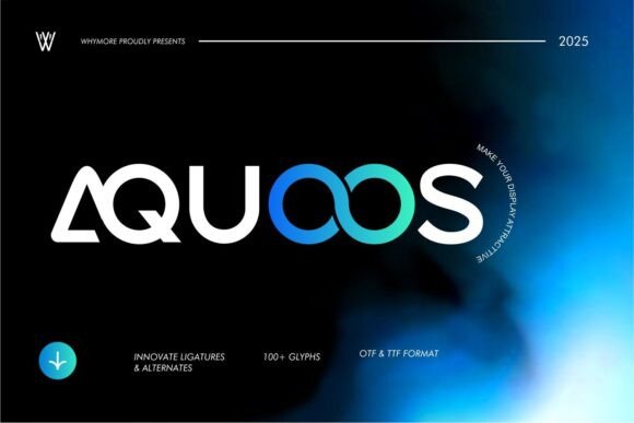 Aquoos Font - Preview 1