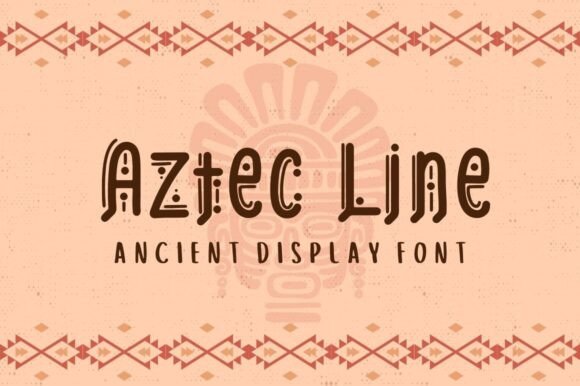 Aztec Line Font by attypestudio · Creative Fabrica