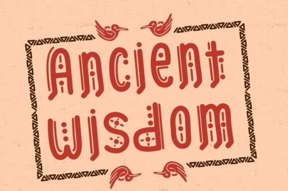 Aztec Line Font - Preview 3