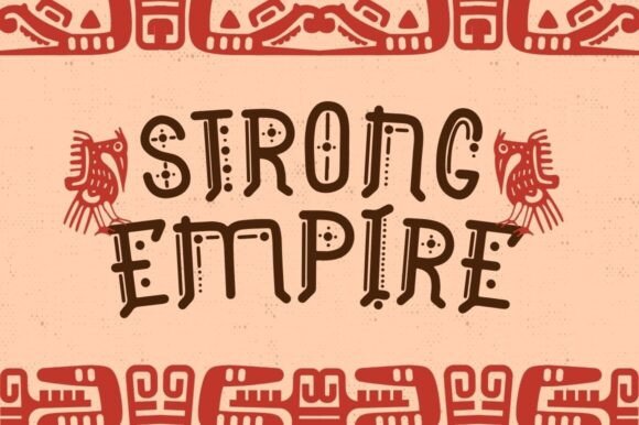 Aztec Line Font - Preview 4