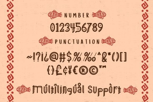 Aztec Line Font - Preview 6