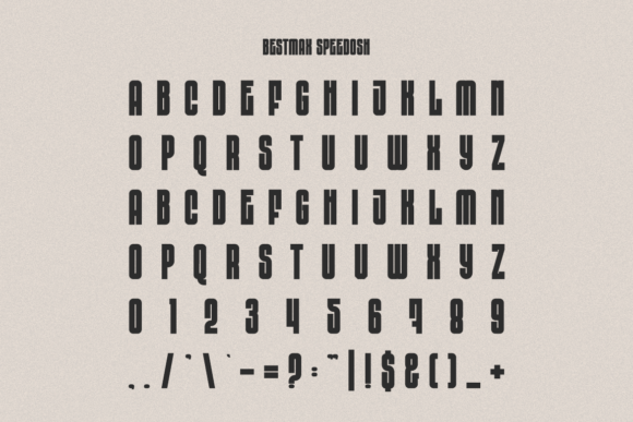 Bestmax Speedosh Font - Preview 2