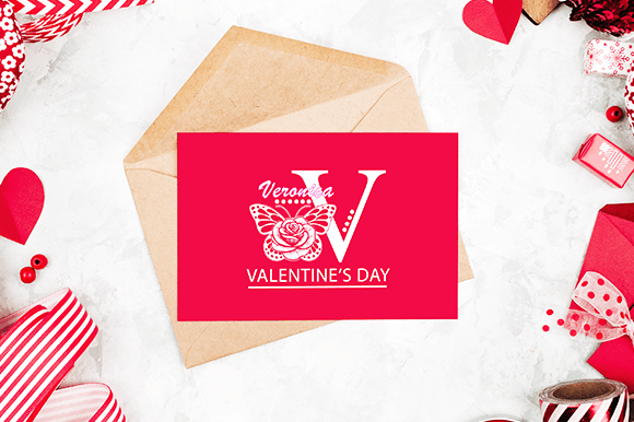 Butterfly Valentine Monogram Font - Preview 1