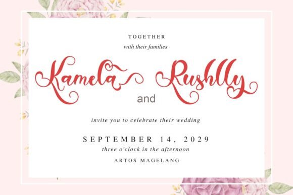 Camelia Butterfly Font - Preview 1