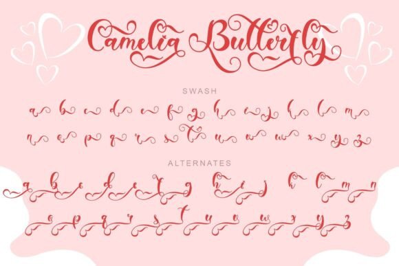 Camelia Butterfly Font - Preview 5