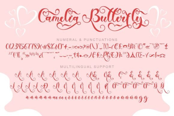 Camelia Butterfly Font - Preview 6