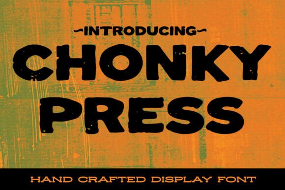 Chonky Press Font - Preview 4