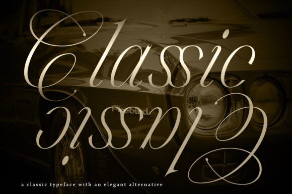 Elegantia Font PNG with transparent background - Preview 2