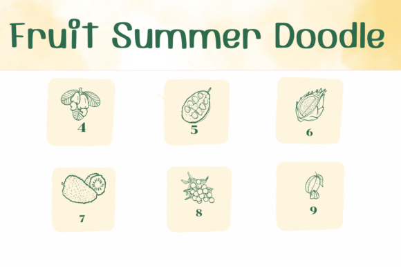 Fruit Summer Doodle Font - Preview 3