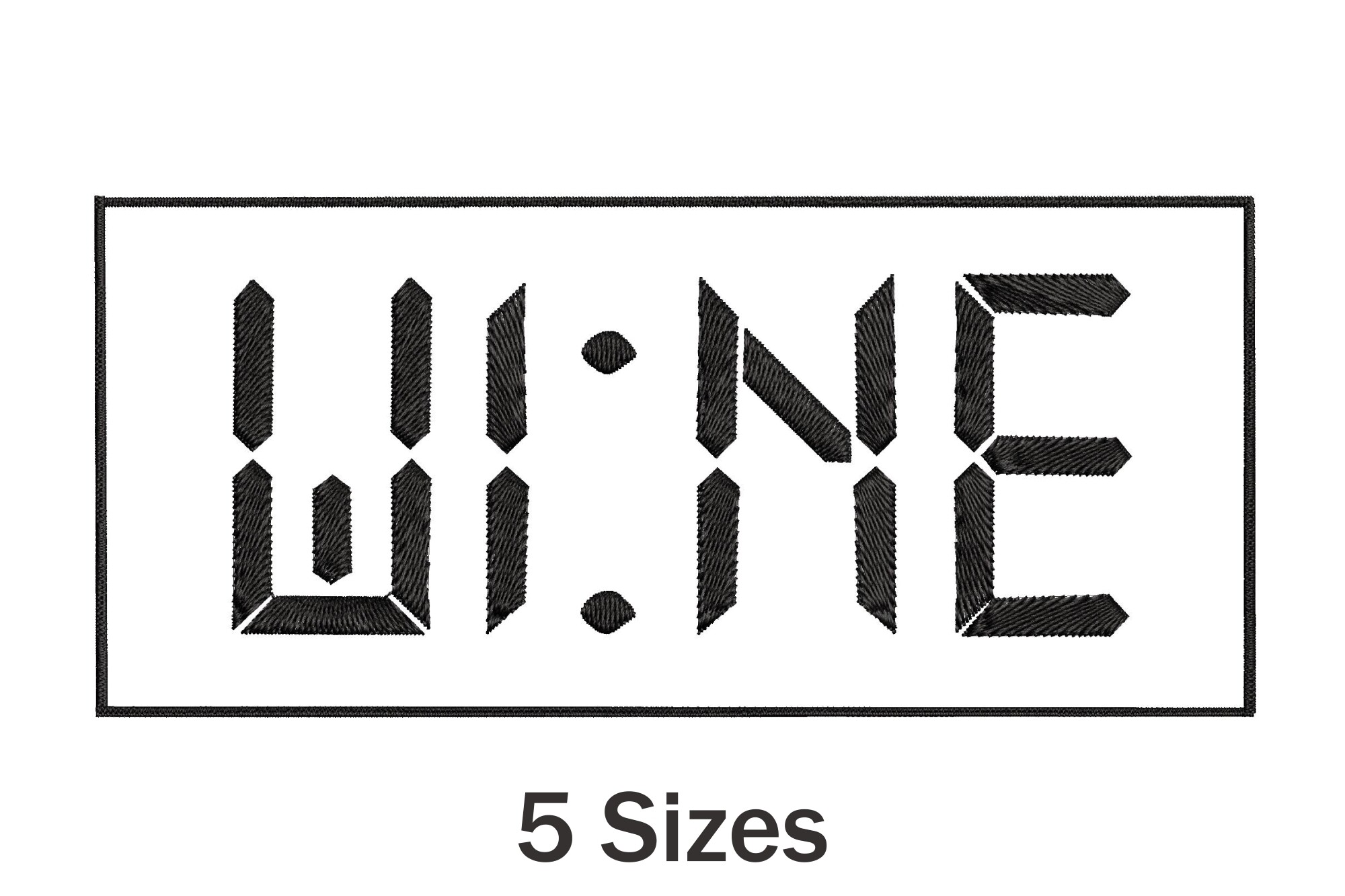 Funny Wine Embroidery Design