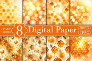 Honey Bee Digital Paper Graphic by Bee Prints · Creative Fabrica