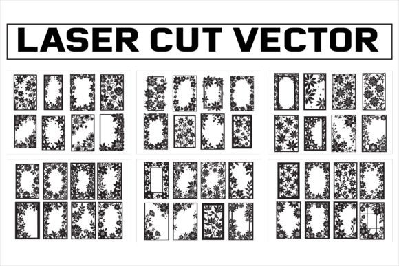 Laser Cut Flower Vector Graphic by GFXexprt · Creative Fabrica