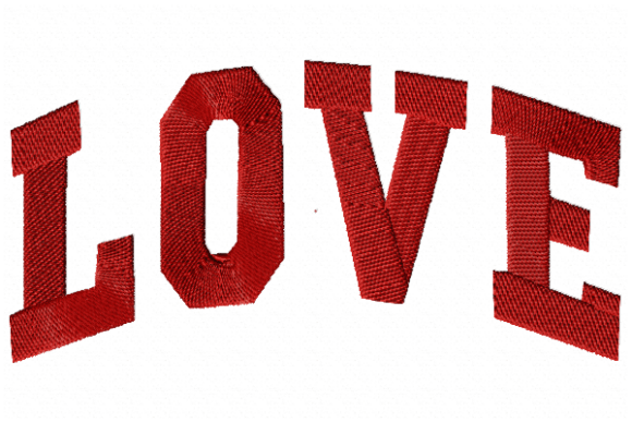 Love Embroidery Design