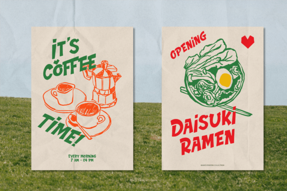 Lovely Rushco Font PNG with transparent background - Preview 3