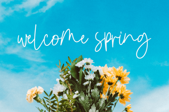 Morning Blue Sky Font PNG with transparent background - Preview 2