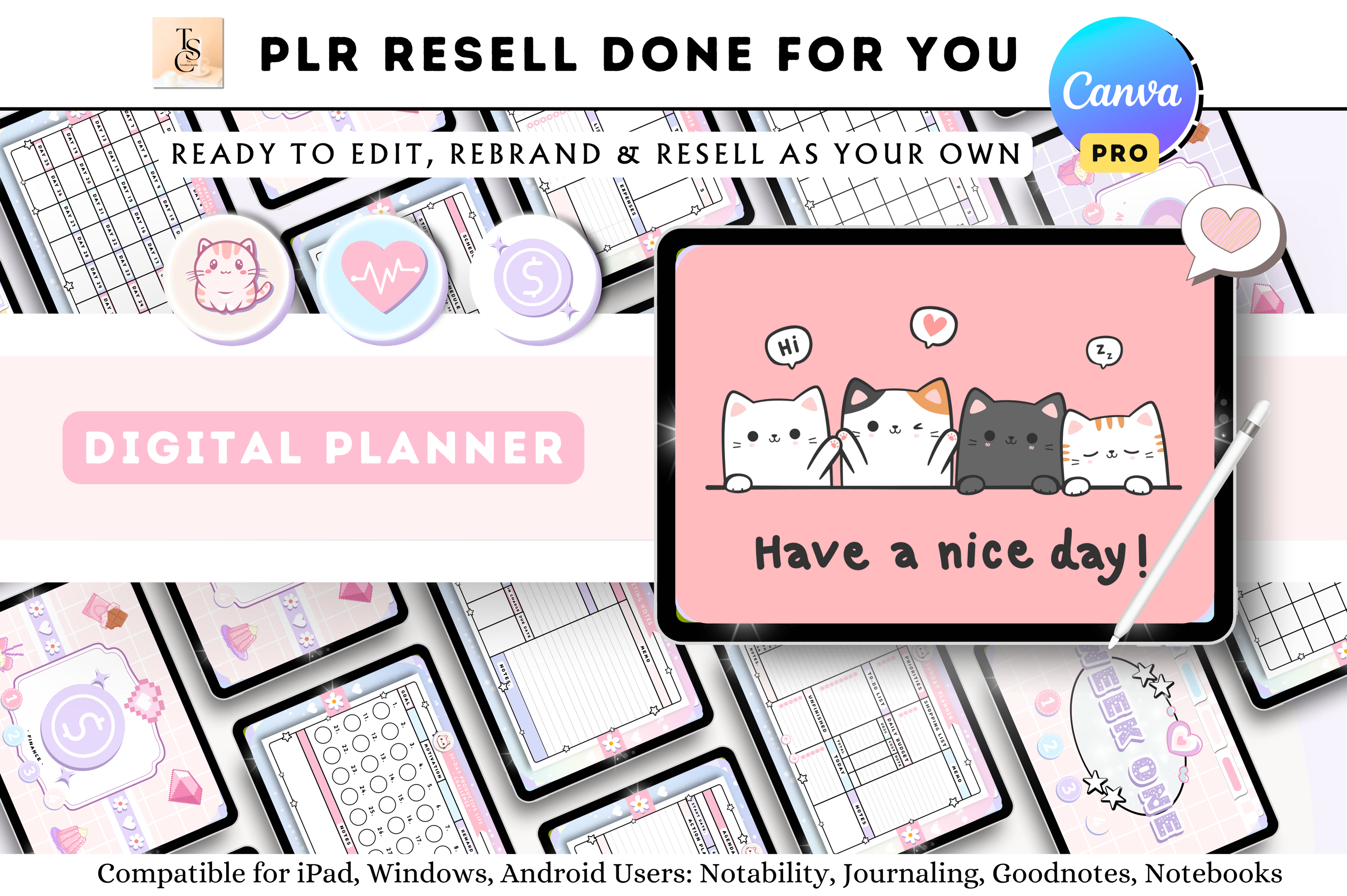 PLR Resell Digital Planner Graphic by Tas Creative Studio · Creative ...