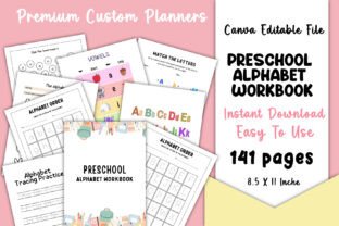 Preschool Alphabet Workbook Canva KDP Graphic by Alora · Creative Fabrica