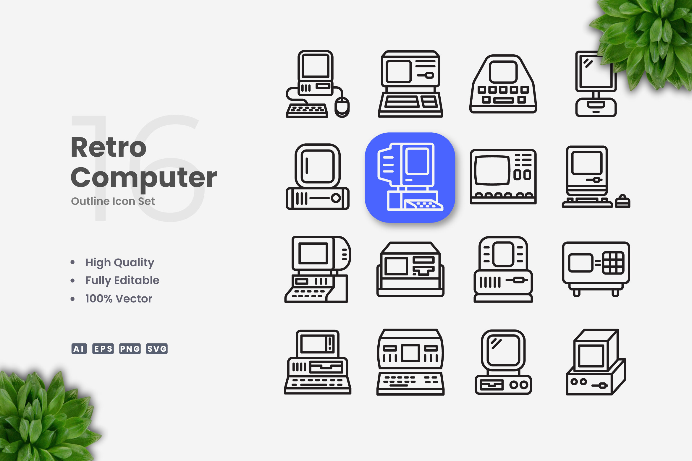 Retro Computer Icons Graphic by upnowgraphic · Creative Fabrica