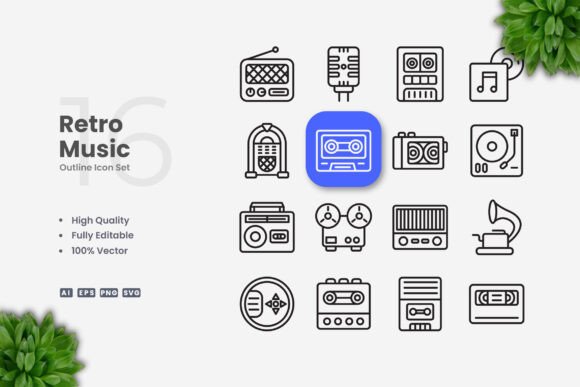 Retro Music Icons