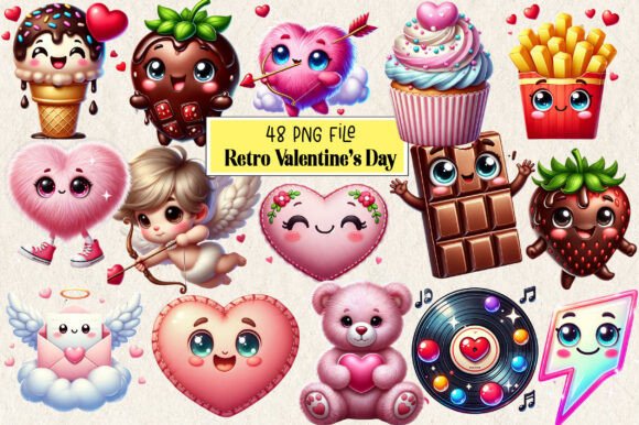 22 Valentines Day Clipart Mega Bundle Designs & Graphics