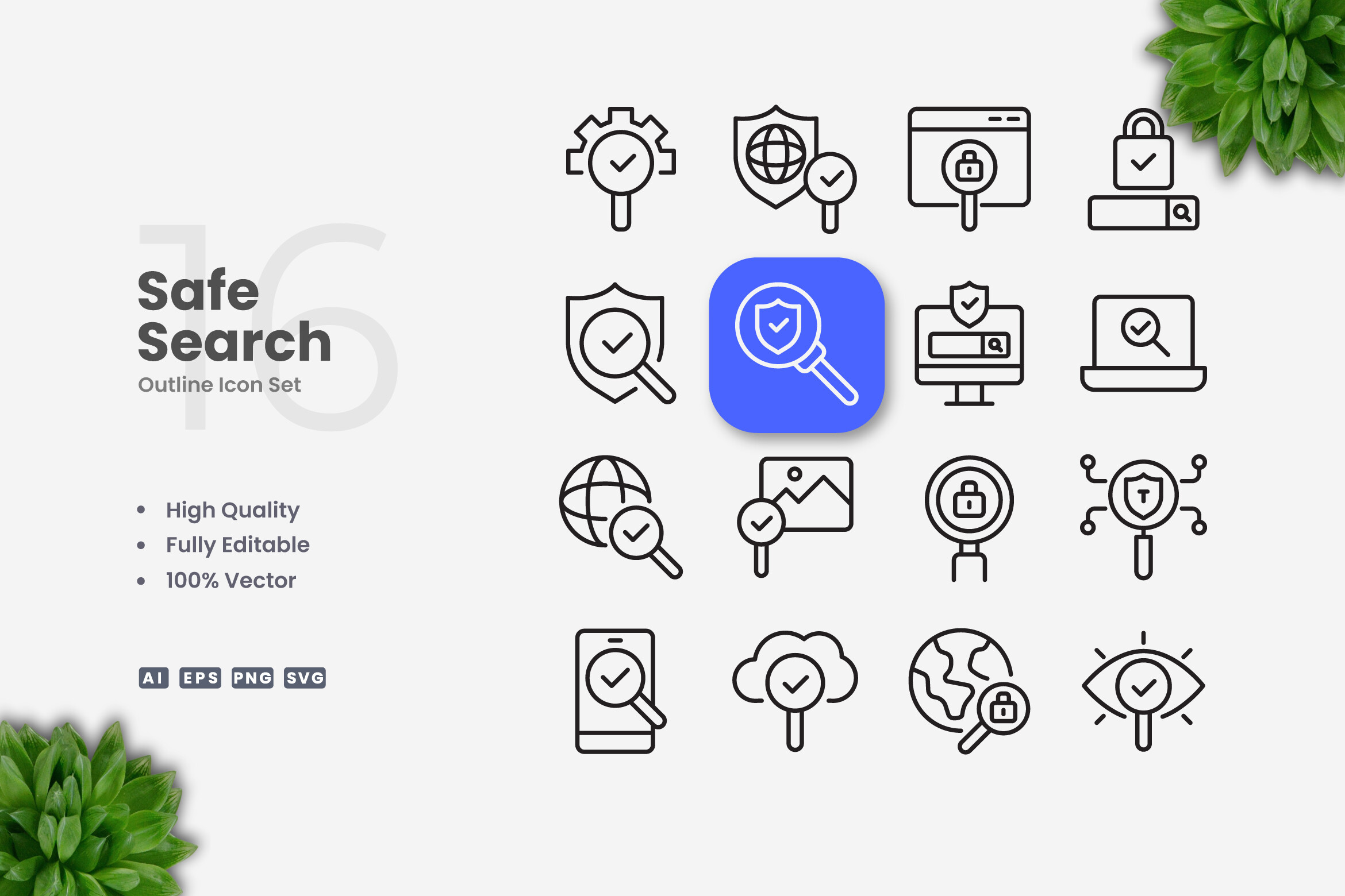 Safe Search Icons Graphic by upnowgraphic · Creative Fabrica