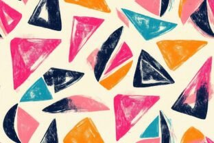 Vibrant Abstract Geometric Seamless