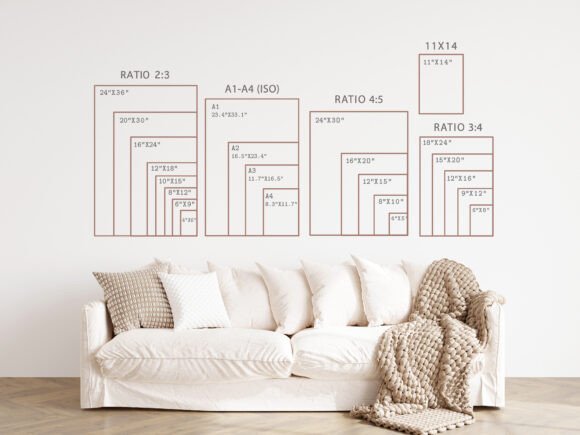 Wall Art Size Guide Neutral