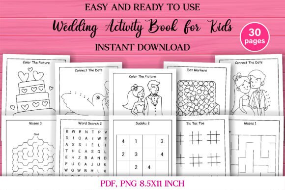 Wedding Activity Book for Kids