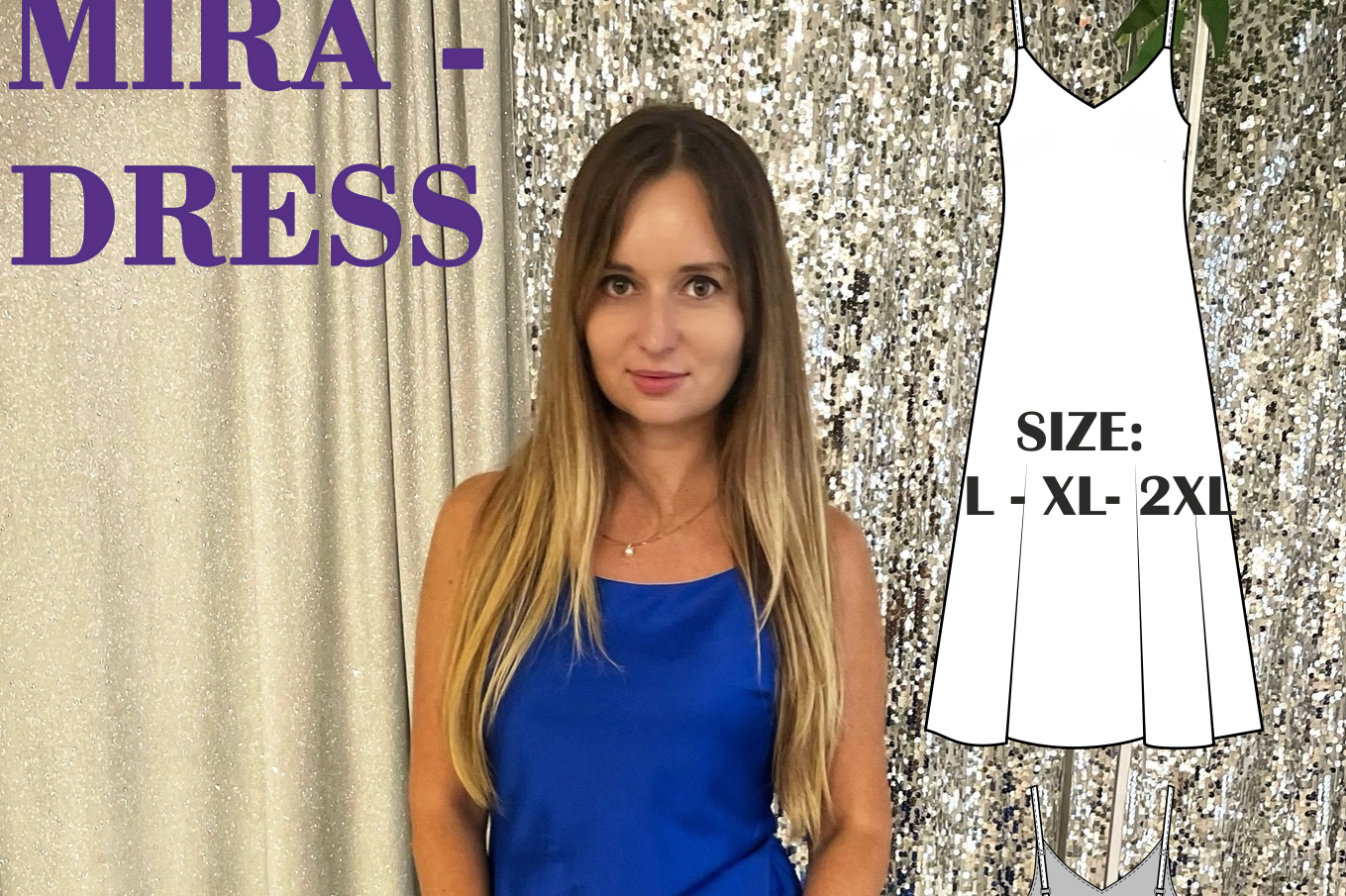 Slip Dress Camisole V-neck Sewing PDF