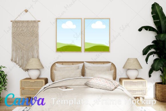 Bedroom Frame Mockup Canva