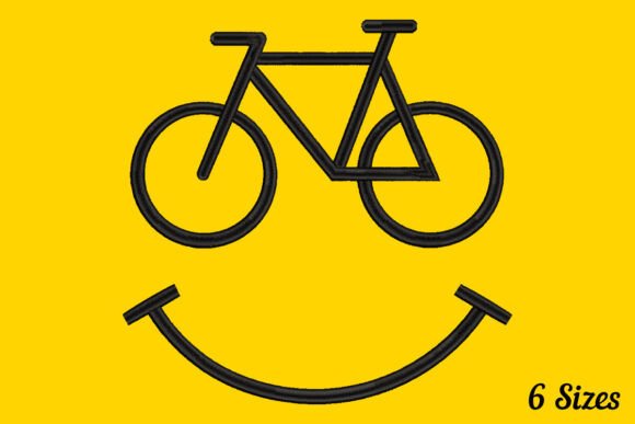 Bicycle Smile Face Funny Smiley