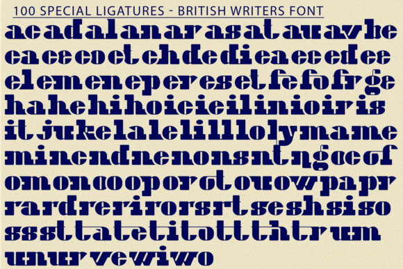 British Writers Font - Preview 6