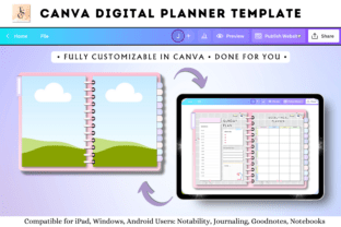 Canva Digital Planner Template Graphic by Tas Creative Studio ...